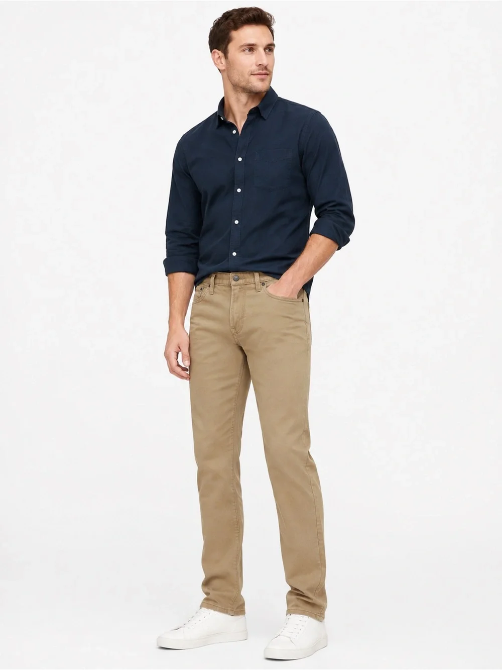 Banana Republic Travel Jean Slim Fit Pants Khaki 30x30 NWT